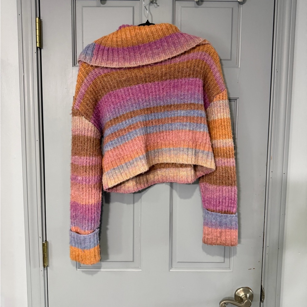 Anthropologie Multicolor Cowl Neck Sweater - Picture 3 of 6
